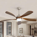 52 Inch Ceiling Fan with Light and Remote Control, 6-Speed Reversible Quiet DC Motor, 3 Color Temperatures LED