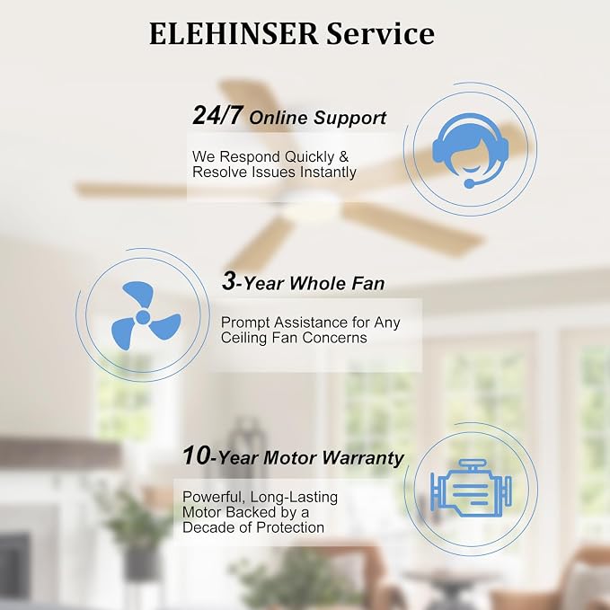 52 Inch Flush Mount Ceiling Fan with Lights, Low Profile Modern Ceiling Fan with Remote, Quiet DC Motor, 6-Speed, 3CCT,Timer