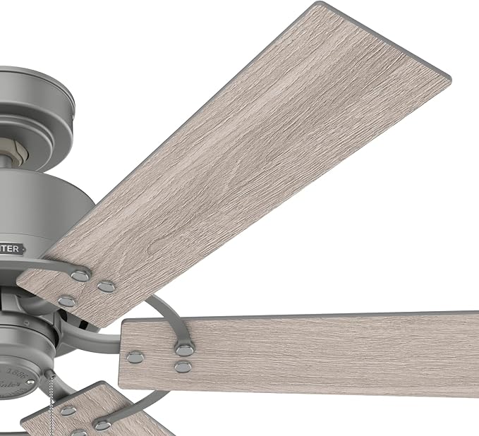 52 inch Indoor Ceiling Fan No Light - Ceiling Fan without Light, 6 Blades, Standard Mount, For Bedroom, Living Room, or