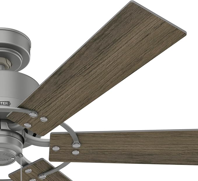 52 inch Indoor Ceiling Fan No Light - Ceiling Fan without Light, 6 Blades, Standard Mount, For Bedroom, Living Room, or