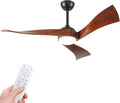 52 Inch Modern Ceiling Fans with Lights and Remote Control Quiet Motor with 6 Speeds, Unique Fan Design Indoor Outdoor