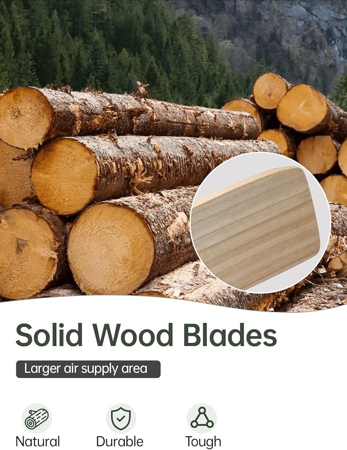 52 Inch Smart Ceiling Fans with Lights and Alexa/Google Assistant/APP/Remote Control-Modern Outdoor 3 Solid Wood Blades
