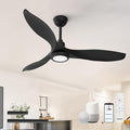 52 Inch Smart Ceiling Fans with Lights and Remote, Control via Alexa Google Voice App, 3000K-6000K Dimmable LED