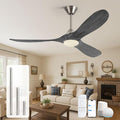 52" Smart Ceiling Fan with Light - Alexa & App & Remote Control, Quiet Reversible Energy Efficient DC Motor, 3CCT Dimmable