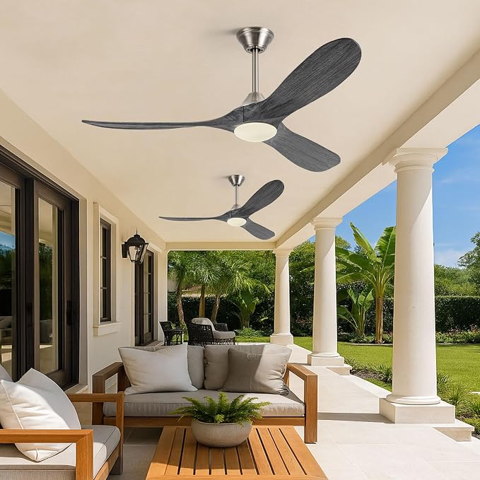52" Smart Ceiling Fan with Light - Alexa & App & Remote Control, Quiet Reversible Energy Efficient DC Motor, 3CCT Dimmable