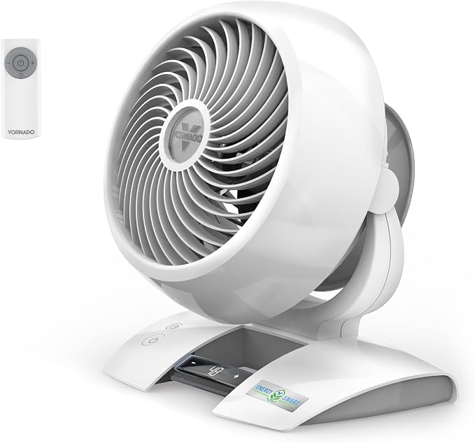5303DC Energy Smart Small Air Circulator Fan with Variable Speed Control, white, Medium, product image