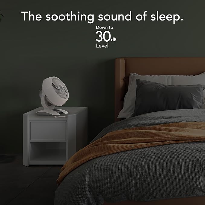5303DC Energy Smart Small Air Circulator Fan with Variable Speed Control, white, Medium, alternate product view 5