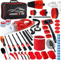 55PCS Car Detailing Kit Interior Cleaner with High Power Handheld Vacuum, Car Detailing Brush Set, Car Cleaning Kit, Drill