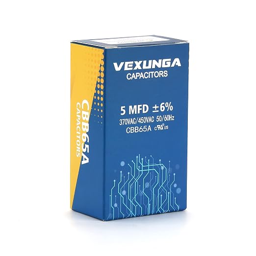 5uF 370/440VAC 50/60Hz CBB65 CBB65A Oval Run Start Capacitor 5 MFD 370V/440V Air Conditioner Capacitors for AC, alternate
