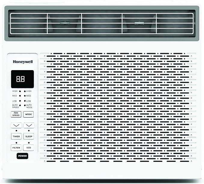 6,000 BTU Digital Window Air Conditioner, Remote, 4 Modes, Eco, 250 sq ft Coverage, product image