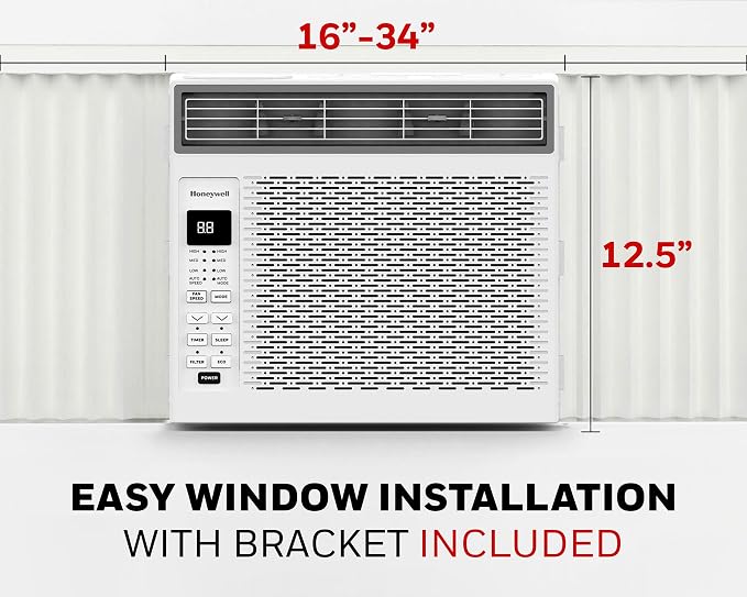 6,000 BTU Digital Window Air Conditioner, Remote, 4 Modes, Eco, 250 sq ft Coverage, alternate product view 3