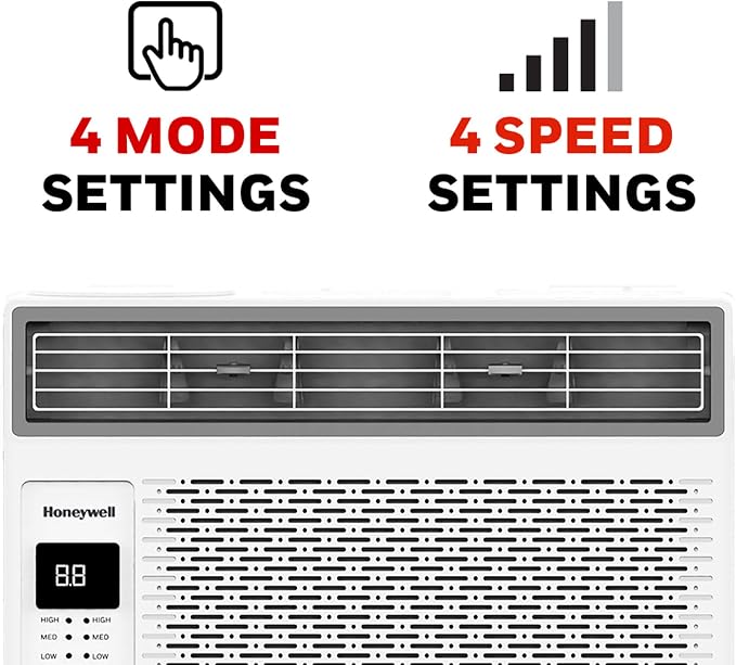 6,000 BTU Digital Window Air Conditioner, Remote, 4 Modes, Eco, 250 sq ft Coverage, alternate product view 6