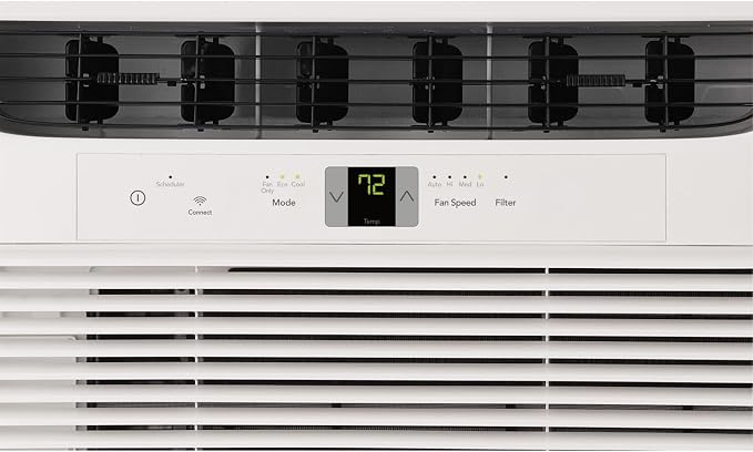 6,000 BTU Smart Window Air Conditioner & Dehumidifier, 115V, Cools up to 250 Sq. Ft. for Apartment, Dorm Room & Small/Medium