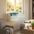 6,000 BTU U-Shaped Window Air Conditioner with Smart App & Remote, 6-in-1 Cooling, Cools Up to 300 Sq.Ft, Ultra Quiet, Energy
