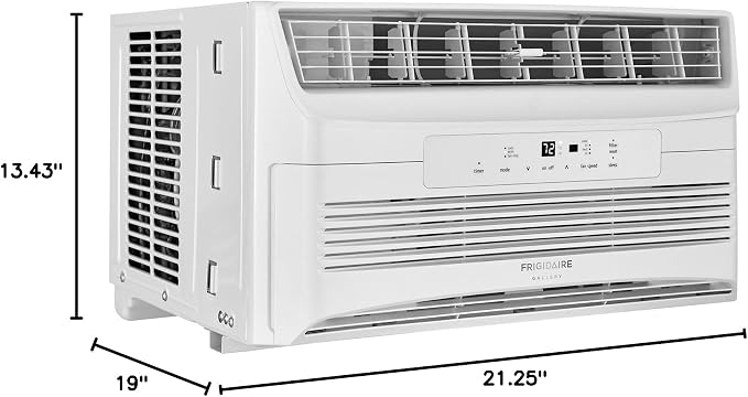 6,000 BTU Window Air Conditioner and Dehumidifier, 115V, Window AC Unit for Small Rooms up to 250 Sq. Ft., Apartment, and