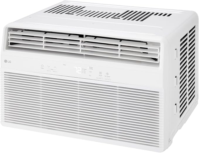 6,000 BTU Window Air Conditioner, Cools 250 Sq.Ft. (10' x 25' Room Size), Quiet Operation, Electronic Control with Remote, 2