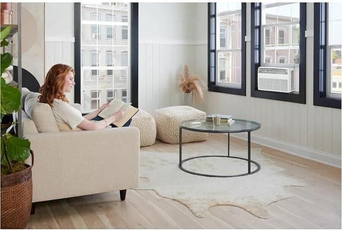 6,000 BTU Window Air Conditioner, Cools 250 Sq.Ft. (10' x 25' Room Size), Quiet Operation, Electronic Control with Remote, 2