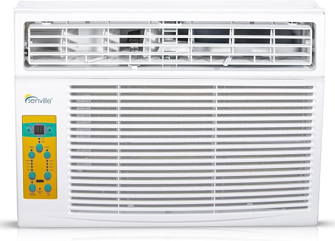 6,000 BTU Window Air Conditioner, Cools Up to 250 Sq. Ft., Easy to Use, Washable Filter, product image