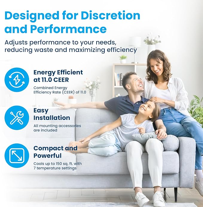 6,000 BTU Window Air Conditioner, Cools Up to 250 Sq. Ft., Easy to Use, Washable Filter, alternate product view 5