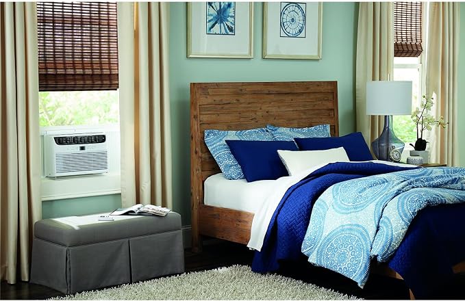 6,000 BTU Window Air Conditioner & Dehumidifier, 115V, Cools up to 250 Sq. Ft. for Apartment, Dorm Room & Small/Medium Rooms
