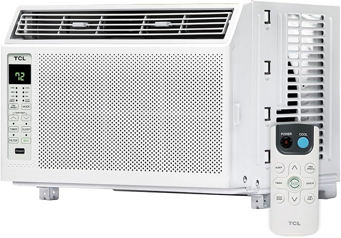 6,000 BTU Window Air Conditioner, Fan & Dehumidifier, 250 Sq. Ft., Remote Control, Easy-to-Use, Reusable Filter - H6W23W