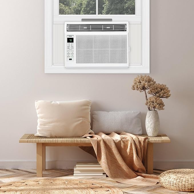 6,000 BTU Window Air Conditioner, Fan & Dehumidifier, 250 Sq. Ft., Remote Control, Easy-to-Use, Reusable Filter - H6W23W