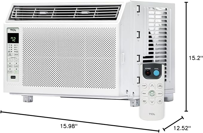 6,000 BTU Window Air Conditioner, Fan & Dehumidifier, 250 Sq. Ft., Remote Control, Easy-to-Use, Reusable Filter - H6W23W