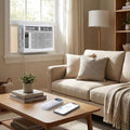 6,000 BTU Window Air Conditioner with Smart App & Remote, 3-in-1 Cooling, Cools Up to 300 Sq.Ft, Energy Efficient, 3 Fan
