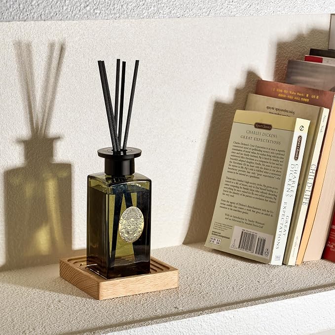 6.3 oz Large Reed Diffuser Set | Bamboo Scent Oil Diffuser with Sticks | Hotel Collection made from natural materials