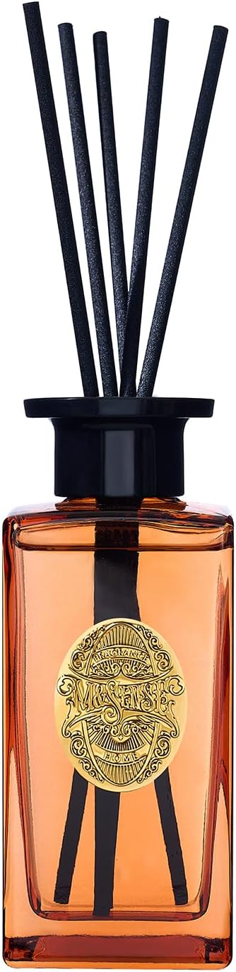 6.3 oz Large Reed Diffuser Set | Orange Goji Scent Oil Diffuser with Sticks | Hotel Collection made from natural materials