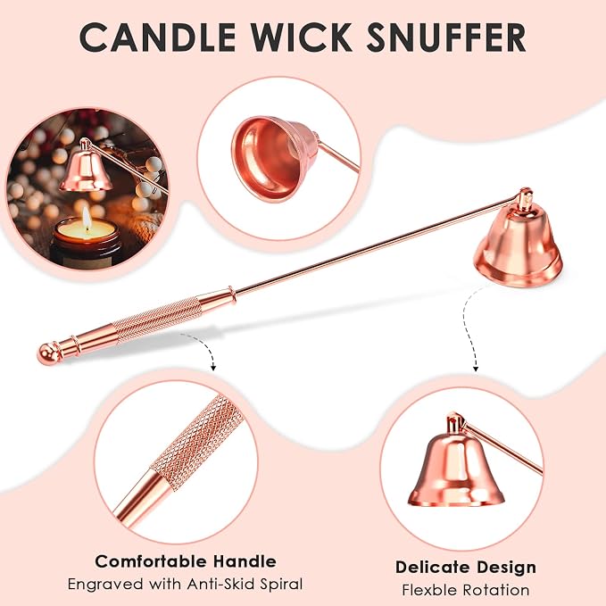6 in 1 Candle Accessory Set,Candle Wick Trimmer Cutter,Candle Wick Dipper,Candle Wick Snuffer, alternate product view 3
