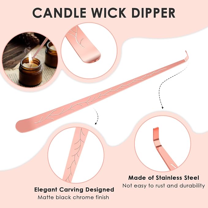 6 in 1 Candle Accessory Set,Candle Wick Trimmer Cutter,Candle Wick Dipper,Candle Wick Snuffer, alternate product view 5
