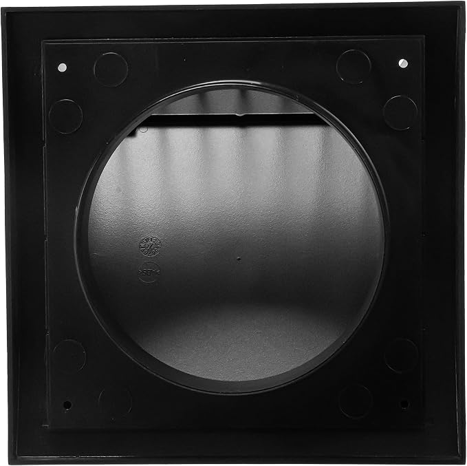 6 Inch Anthracite Dryer Vent Hood/Duct Cover for Walls or Ceiling/ABS Plastic Protection Hood With Rain Cover and Backdraft