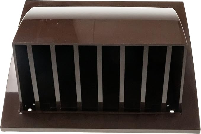 6 Inch Brown Dryer Vent Hood/Duct Cover for Walls or Ceiling/ABS Plastic Protection Hood With Rain Cover and Backdraft
