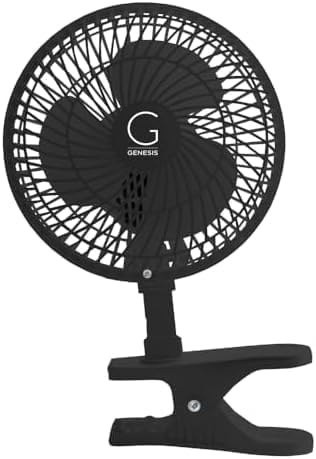 6-Inch Clip Convertible Table-Top & Clip Fan Two Quiet Speeds - Ideal For The Home, Office, Dorm, More Black (A1CLIPFANBLACK