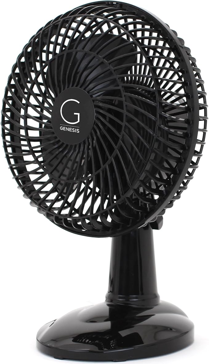6-Inch Clip Convertible Table-Top & Clip Fan Two Quiet Speeds - Ideal For The Home, Office, Dorm, More Black (A1CLIPFANBLACK