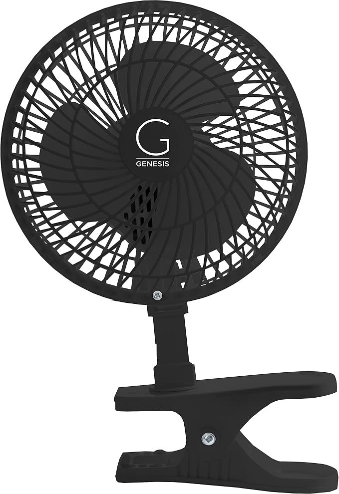 6-Inch Clip Convertible Table-Top & Clip Fan Two Quiet Speeds - Ideal For The Home, Office, Dorm, More Black (A1CLIPFANBLACK