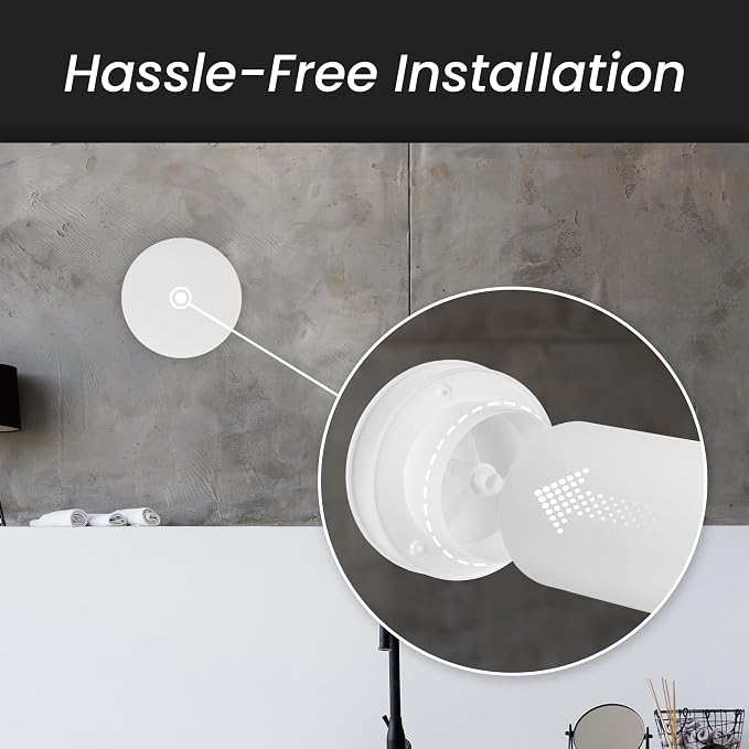 6" Inch Round Plastic Air Vent Diffuser – HVAC Duct Air Intake and Exhaust Circular Vent Cover - Adjustable Vent for Home