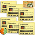 6 Pack 240G Reusable Silica Gel Desiccant Dehumidifier Bags, Color Indicating Moisture Absorbers for Car, Closet, Garage