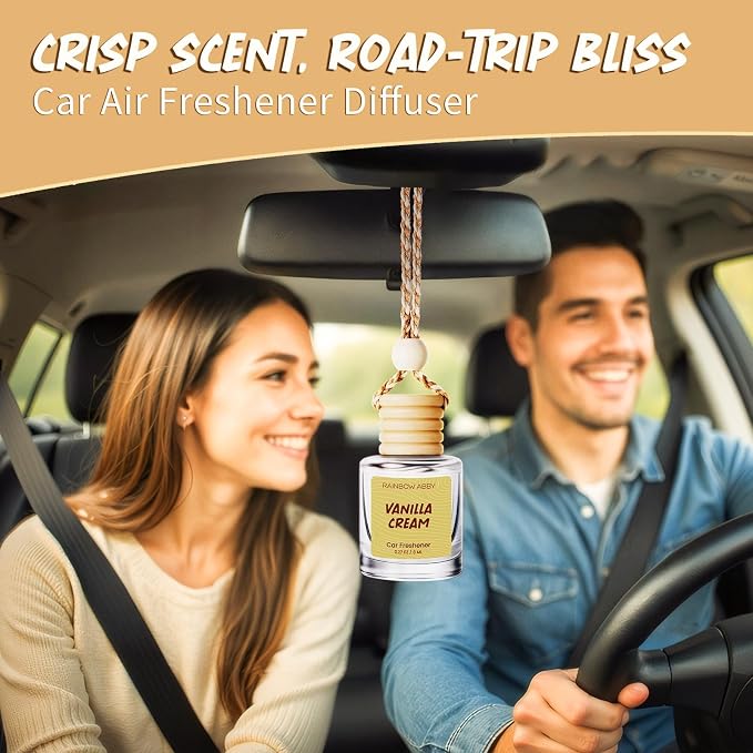 6 Pack Car Air Freshener for Women - Long Lasting Hanging Diffuser with Essential Oil Scents, alternate product view 3