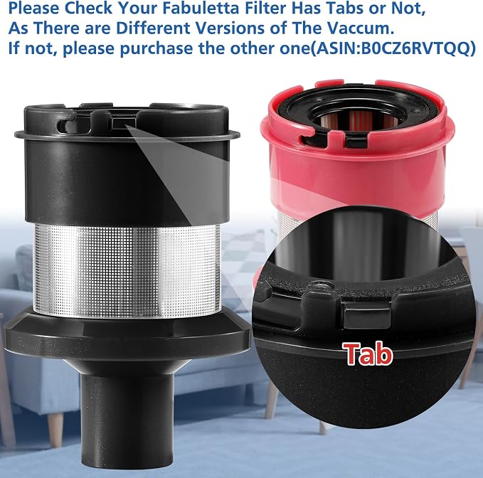 6 Pack FSV001 HEPA Filter Compatible with Fabuletta FSV101, FSV001, Girnoor G160&G165, Afoddon A300, Lubluelu 202, Oraimo