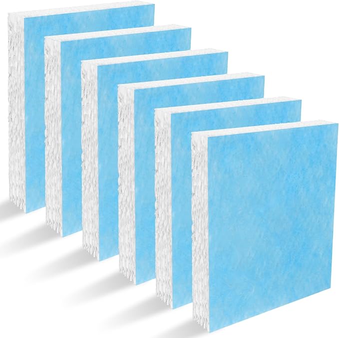 6 Pack HFT600 Humidifier Filters T Compatible with Humidifier HEV615 and HEV620, Compare to Part HFT600T HFT600PDQ