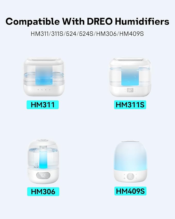 6-Pack Humidifier Demineralization Cartridge Compatible with Humidifiers HM311/311S, HM306, HM409S, alternate product
