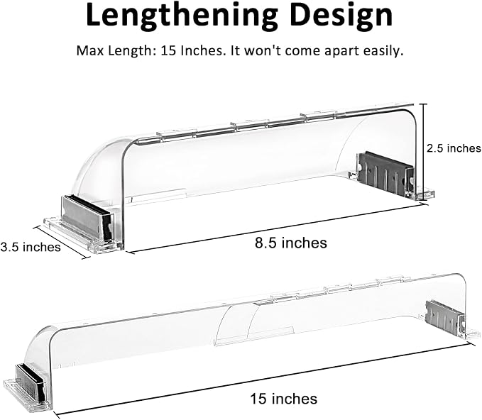 6 Pack Magnetic Air Vent Deflector, Adjustable Length, alternate product view 2
