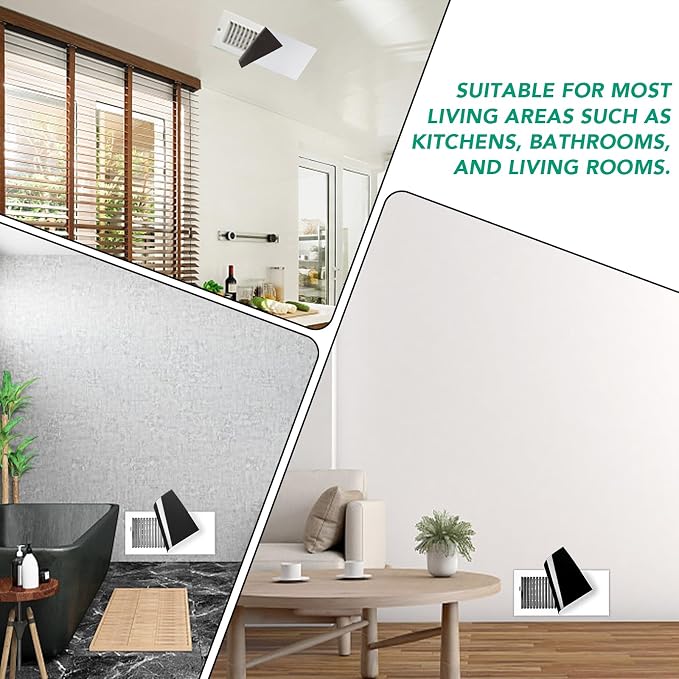 6 Pack Magnetic Vent Covers, Strong Vent Covers 5.5 X 12inch High Strength Magnetic Vent Cover for Floor Wall and Ceiling