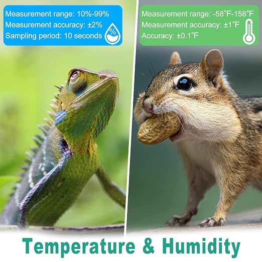 6-Pack Mini Digital Thermometer Hygrometer, Indoor Humidity Monitor, Temperature Humidity Gauge Meter with Fahrenheit (°F)