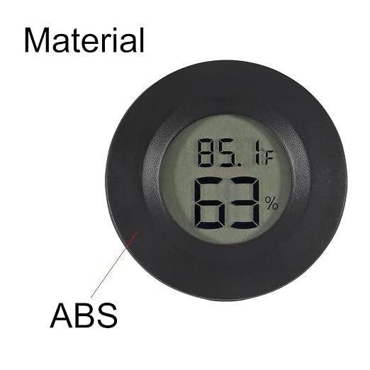 6-Pack Mini Hygrometer Thermometer Digital LCD Monitor Indoor/Outdoor Humidity Meter Gauge Temperature for Humidors Home