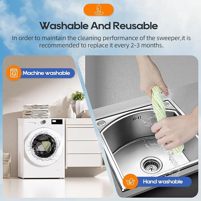 6-Pack Mop Pads Compatible for Shark Matrix Plus AI Ultra 2-in-1 Robot Vacuum AV2610WA, RV2610WA, RV2610BTUS, AV2620WA