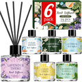 6 Pack Reed Diffuser Sets, Essential Oil Reed Diffusers for Home with 24 Sticks, Long Lasting Scent, product image
