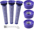 6 Pack Vacuum Filter Replacement Kit for V7, V8 Animal and V8 Absolute Cordless Vacuum, 3 Post Filter, 3 Pre Filter
